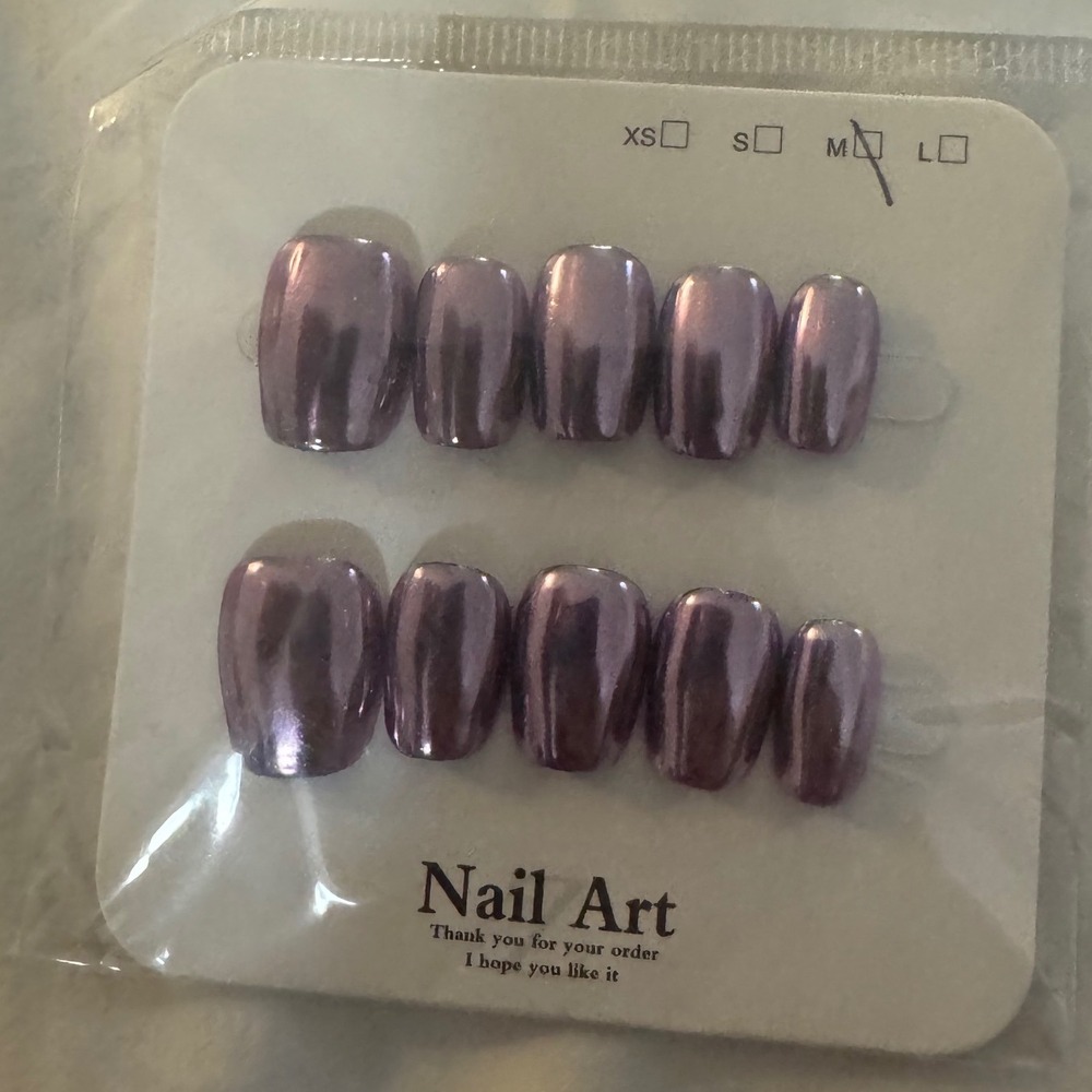 Medium Purple‎ Press On Nails Nail Art Manicure Set New